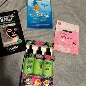 Facial oils nd masks